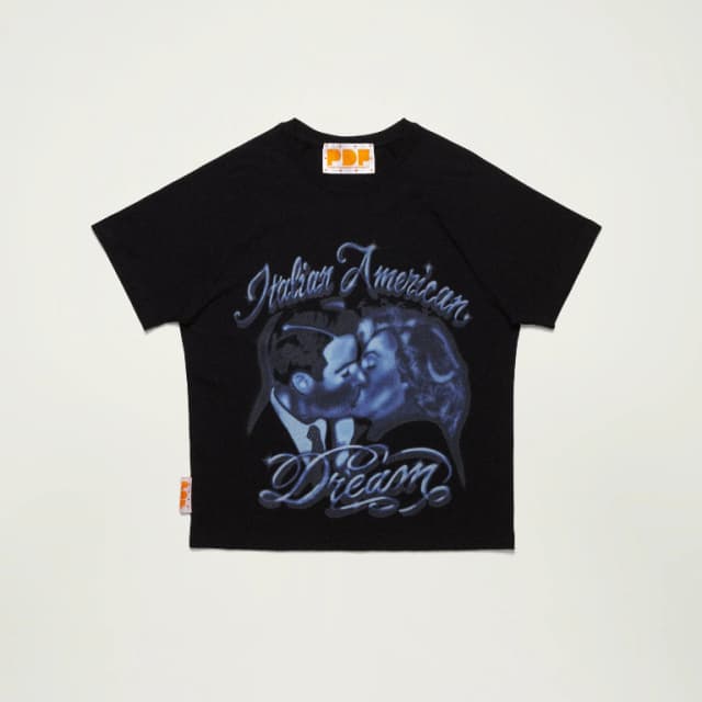 THE NEW SKINNI BARTI ITALIAN AMERICAN T-SHIRT // BLACK